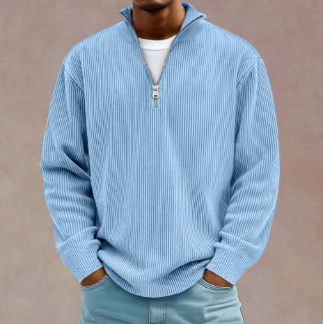 Hugo - Pull Demi-Zippé Élégance Confort