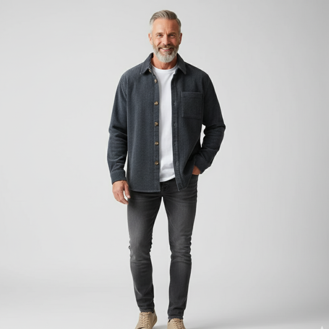 Paul Paris - Chemise en velours côtelé